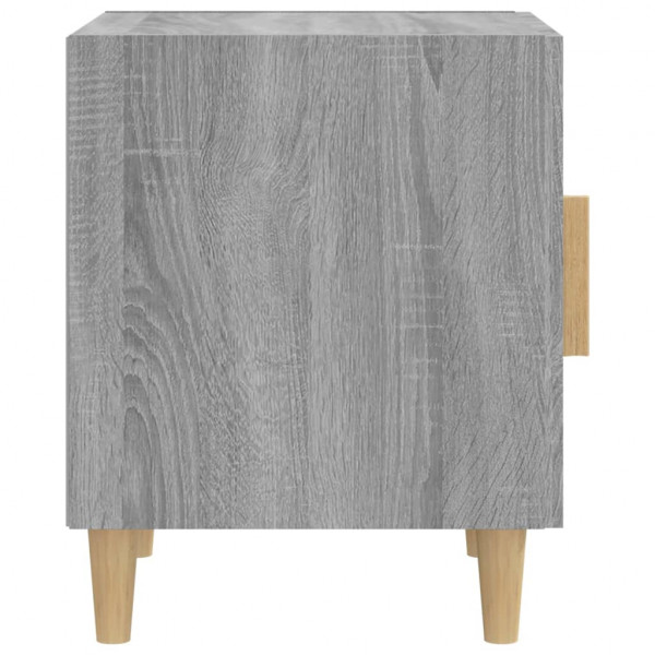 Mesitas de noche 2 uds madera contrachapada gris Sonoma M 5