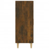 Aparador madera contrachapada color roble ahumado 70x34x90 cm 4