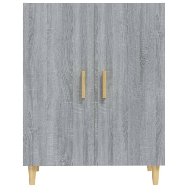 Aparador de madera contrachapada gris Sonoma 70x34x90 cm M 3