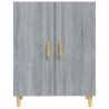 Aparador de madera contrachapada gris Sonoma 70x34x90 cm 3