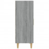 Aparador de madera contrachapada gris Sonoma 70x34x90 cm 4