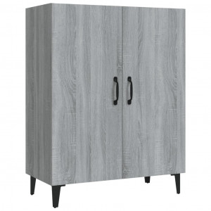 Aparador de madera contrachapada gris Sonoma 70x34x90 cm H