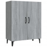 Aparador de madera contrachapada gris Sonoma 70x34x90 cm 2