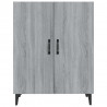 Aparador de madera contrachapada gris Sonoma 70x34x90 cm 3