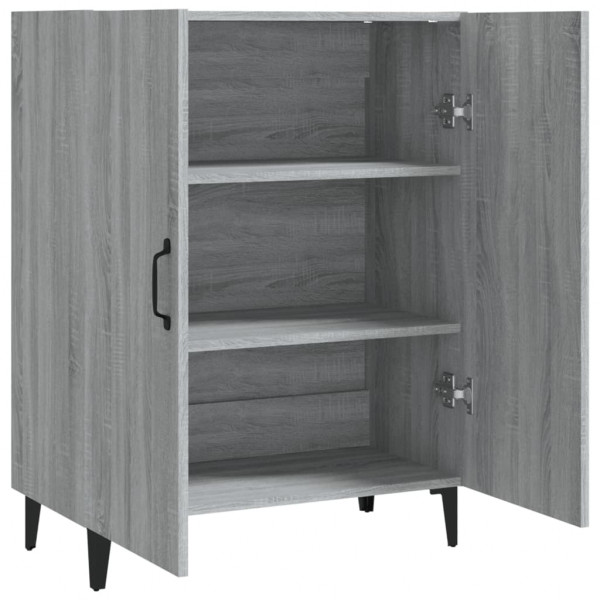 Aparador de madera contrachapada gris Sonoma 70x34x90 cm M 4