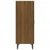 Aparador madera contrachapada color roble marrón 70x34x90 cm 5