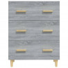 Aparador de madera contrachapada gris Sonoma 70x34x90 cm 3