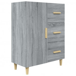 Aparador de madera de ingeniería gris Sonoma 69.5x34x90 cm H