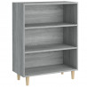 Aparador de madera contrachapada gris Sonoma 69.5x32.5x90 cm 2