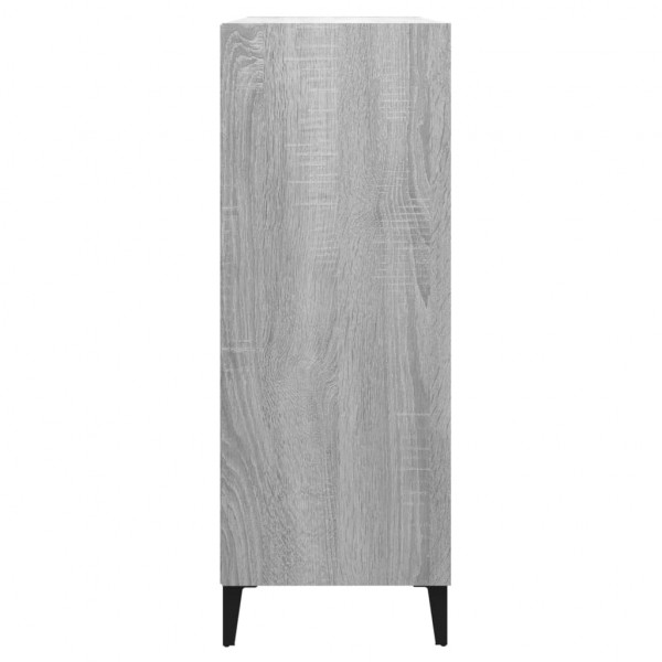 Aparador de madera contrachapada gris Sonoma 69.5x32.5x90 cm M 4
