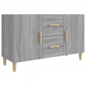 Aparador de madera de ingeniería gris Sonoma 100x36x60 cm H