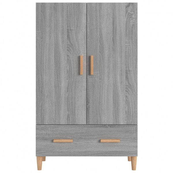 Aparador alto de madera contrachapada gris Sonoma 70x31x115 cm M 3