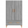 Aparador alto de madera contrachapada gris Sonoma 70x31x115 cm 3