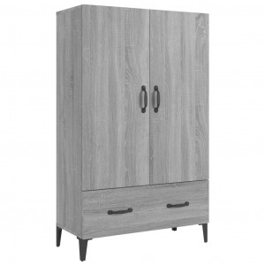 Aparador alto de madera contrachapada gris Sonoma 70x31x115 cm H