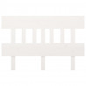 Cabeceira de cama 123.5x3x81 cm pinho maciço branco 3