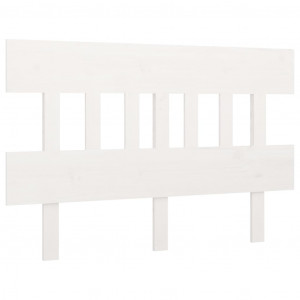Cabeceira de cama 143.5x3x81 cm pinho maciço branco H