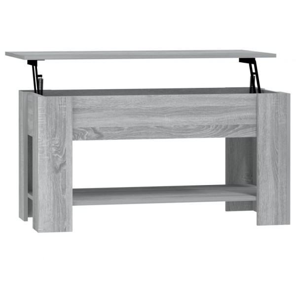 Mesa de centro madera contrachapada gris Sonoma 101x49x52 cm M 2