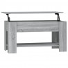 Mesa de centro madera contrachapada gris Sonoma 101x49x52 cm 2
