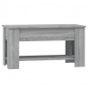 Mesa de centro madera contrachapada gris Sonoma 101x49x52 cm 3