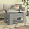 Mesa de centro madera contrachapada gris Sonoma 79x49x41 cm 1