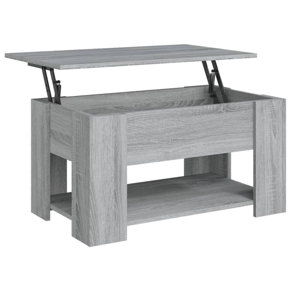 Mesa de centro madera contrachapada gris Sonoma 79x49x41 cm M 2