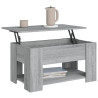 Mesa de centro madera contrachapada gris Sonoma 79x49x41 cm 4