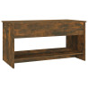 Mesa de centro madera contrachapada roble ahumado 102x50x52.5cm 5