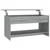 Mesa de centro madera contrachapada gris Sonoma 102x50x52.5 cm 2