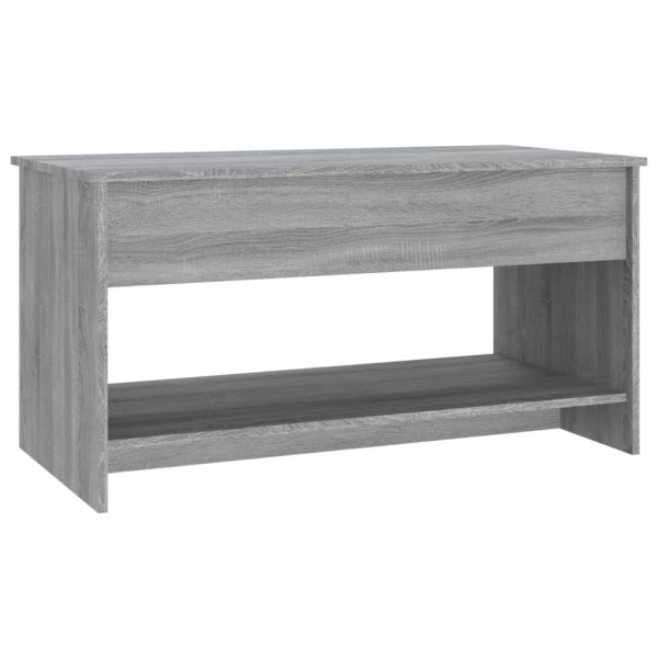 Mesa de centro madera contrachapada gris Sonoma 102x50x52.5 cm M 5