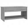 Mesa de centro madera contrachapada gris Sonoma 102x50x52.5 cm 5
