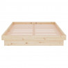 Estructura de cama madera maciza 120x200 cm 5