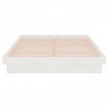 Estructura de cama madera maciza blanco 120x200 cm 5