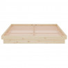 Estructura de cama de madera maciza 160x200 cm 5