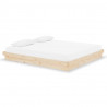 Estructura de cama madera maciza Super King 180x200 cm 2