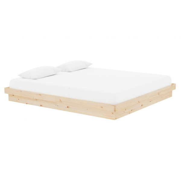 Estructura de cama madera maciza Super King 180x200 cm M 3