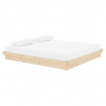 Estructura de cama madera maciza Super King 180x200 cm 3