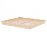 Estructura de cama madera maciza Super King 180x200 cm 4