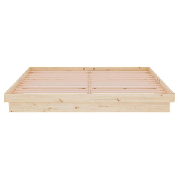Estructura de cama madera maciza Super King 180x200 cm M 5