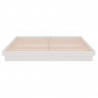 Estrutura de cama super king pinho maciço 180x200 cm branco 5
