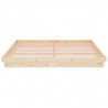 Estructura de cama madera maciza 200x200 cm 5