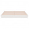 Estructura de cama madera maciza blanca 200x200 cm 5