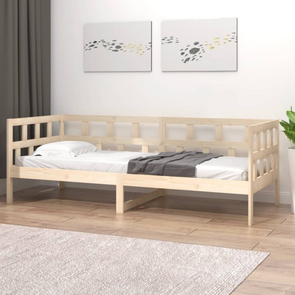 Sofá cama madera maciza de pino 80x200 cm M 4