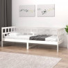 Sofá cama madera maciza de pino blanco 80x200 cm 4