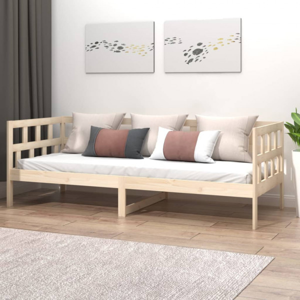 Sofá cama madera maciza de pino 90x190 cm D