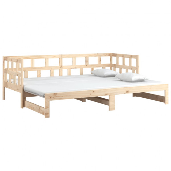 Sofá cama extraíble madera maciza de pino 2x(90x200) cm M 3