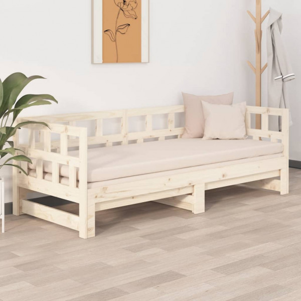 Sofá cama extraíble madera maciza de pino 2x(90x200) cm M 4