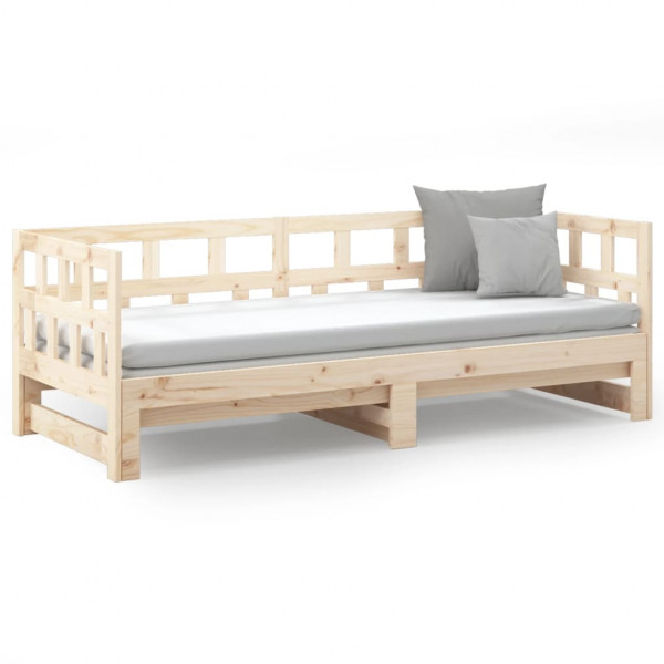 Sofá cama extraíble madera maciza de pino 2x(90x200) cm M 5