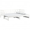 Sofá-cama de puxar 2x(90x200) cm pinho maciço branco 3