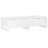 Sofá cama extraíble madera maciza de pino blanco 2x(80x200) cm 3