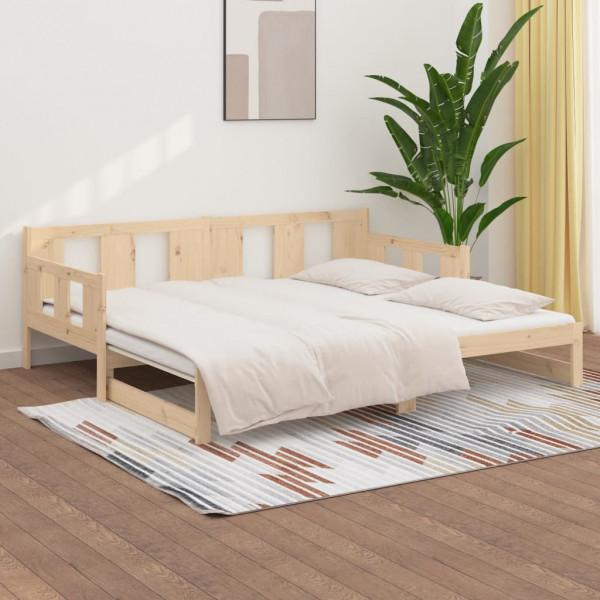 Sofá cama extraíble madera maciza de pino 2x(80x200) cm M 4